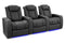 Valencia 2025 New Tuscany Ultimate Luxury Leather Home Theater Seating Row of 3, Graphite