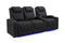 Valencia 2025 New Oslo Luxury Home Theater Seating Row of 3 Loveseat Left, Onyx