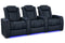 Valencia 2025 New Tuscany Luxury Leather Home Theater Seating Row of 3, Moonlight Blue