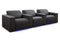 Valencia 2025 New Barcelona Grand Ultimate Leather Home Theater Seating Row of 3, Graphite
