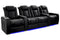 Valencia 2025 New Tuscany Ultimate Luxury Leather Home Theater Seating Row of 4 Loveseat Center, Onyx