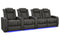 Valencia 2025 New Tuscany XL Luxury Leather Home Theater Seating Row of 4 Loveseat Right, Graphite