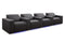 Valencia 2025 New Barcelona Grand Ultimate Leather Home Theater Seating Row of 4, Graphite