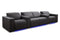 Valencia 2025 New Barcelona Grand Ultimate Leather Home Theater Seating Row of 4 Loveseat Center, Graphite