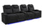 Valencia 2025 New Oslo Luxury Home Theater Seating Row of 4 Loveseat Left, Onyx