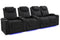 Valencia 2025 New Oslo Luxury Home Theater Seating Row of 4 Loveseat Right, Onyx