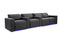 Valencia Barcelona Ultimate Leather Home Theater Seating Row of 4 Loveseat Right, Graphite