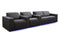 Valencia 2025 New Barcelona Grand Ultimate Leather Home Theater Seating Row of 4 Loveseat Right, Graphite
