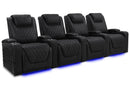 Valencia 2025 New Oslo Luxury Home Theater Seating Row of 4, Onyx