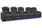 Valencia 2025 New Tuscany XL Luxury Leather Home Theater Seating Row of 5 Loveseat Right, Graphite