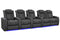 Valencia 2025 New Tuscany Luxury Leather Home Theater Seating Row of 5 Loveseat Right, Graphite
