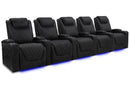 Valencia 2025 New Oslo Luxury Home Theater Seating Row of 5, Onyx