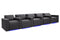 Valencia Barcelona Ultimate Leather Home Theater Seating Row of 5, Graphite