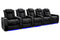 Valencia 2025 New Tuscany XL Luxury Leather Home Theater Seating Row of 5, Onyx
