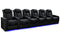 Valencia 2025 New Tuscany Slim Ultimate Luxury Leather Home Theater Seating Row of 6, Onyx