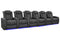 Valencia 2025 New Tuscany Luxury Leather Home Theater Seating Row of 6, Graphite