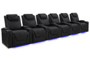 Valencia 2025 New Oslo Luxury Home Theater Seating Row of 6, Onyx