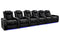 Valencia 2025 New Tuscany XL Ultimate Luxury Leather Home Theater Seating Row of 6, Onyx