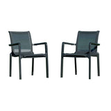 Paris Set of 2 Sling Armchairs - Anthracite