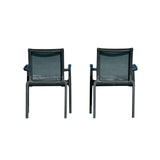Paris Set of 2 Sling Armchairs - Anthracite