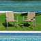 Paris Set of 2 Sling Armchairs - Cappucino