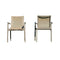 Paris Set of 2 Sling Armchairs - Cappucino