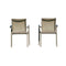 Paris Set of 2 Sling Armchairs - Cappucino