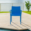 Pedro Set of 2 Stackable Armchair-Blue