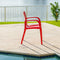 Pedro Set of 2 Stackable Armchair-Red