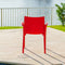 Pedro Set of 2 Stackable Armchair-Red