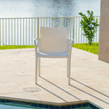 Pedro Set of 2 Stackable Armchair-White