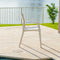 Pedro Set of 2 Stackable Armchair-White
