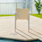 Pedro Set of 2 Stackable Armchair-White