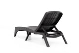 Roma Set of 2 Chaise Lounger-Anthracite