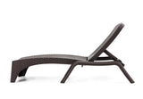 Roma Set of 2 Chaise Lounger-Brown