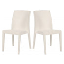 Siena Set of 2 Stackable Side chair-White