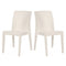 Siena Set of 2 Stackable Side chair-White