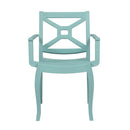 Zeus Set of 2 Stackable Armchair-Teal