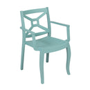 Zeus Set of 2 Stackable Armchair-Teal