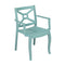 Zeus Set of 2 Stackable Armchair-Teal
