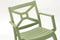 Zeus Set of 2 Stackable Armchair-Green