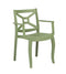 Zeus Set of 2 Stackable Armchair-Green
