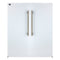 FORNO Maderno 60" 27.2 cu.ft. Convertible Refrigerator and Freezer with Modern Trim Kit in White with Antique Brass Handles, FFFFD1722-60MG-WHT