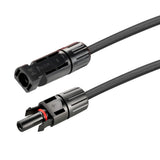 10 Gauge Solar Panel Extension Cable with Male and Female Solar Connector Ends | Pair of 10AWG Red and Black Extension Wire with Connectors on Both Ends | Choose Cable Length: 10ft, 15ft, 20ft, 30ft, 50ft, 75ft, 100ft