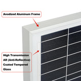 MEGA 200 PRO | 200 Watt 24 Volt Solar Panel | Premium 24V Off-Grid Solar Panel for RVs, Trailers, Cabins | 25-Year Output Warranty