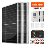 2500W 48VDC-240VAC Solar Kit