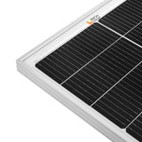 MEGA 100 SLIM | 100 Watt Slim Solar Panel | Compact 12V Off-Grid Narrow Solar Panel for Vans, Overlanders, Boats | 25-Year Output Warranty