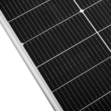MEGA 100 SLIM | 100 Watt Slim Solar Panel | Compact 12V Off-Grid Narrow Solar Panel for Vans, Overlanders, Boats | 25-Year Output Warranty