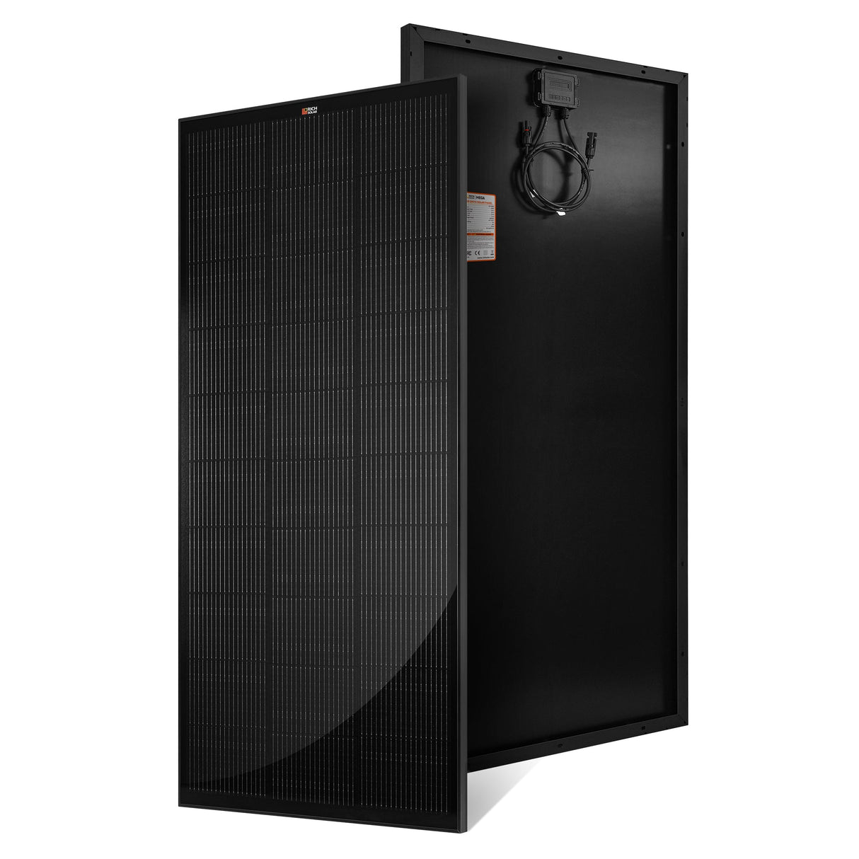 MEGA 200 ONYX | 200 Watt Solar Panel | Premier 12V Off-Grid Solar Panel for RVs Cabins, Boats | 25-Year Output Warranty