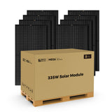 MEGA 335 PRO | 335 Watt Solar Panel | Premium Grid-tie or Off-grid Solar Panel for Residential, Commercial, Agriculture | 25-Year Output Warranty